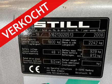 STILL RX20-18 Elektrische heftruck