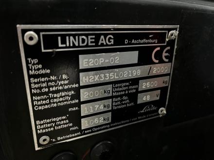 LINDE E20P-02 Elektrische Heftruck